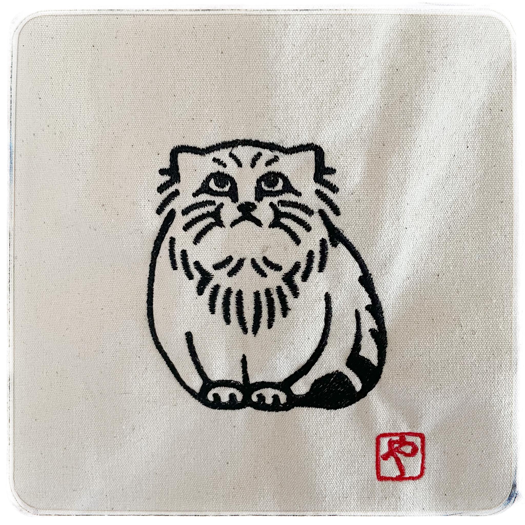 マヌルネコ キャンバス ミニよりちょっと大きいトートバッグ 名入れ可 | 2枚目