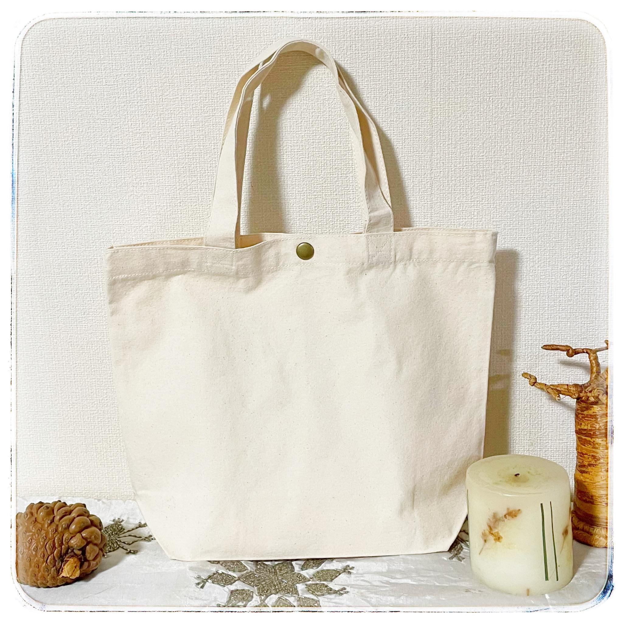 ハリネズミ　キャンバス ミニよりちょっと大きいトートバッグ 名入れ可 | 6枚目