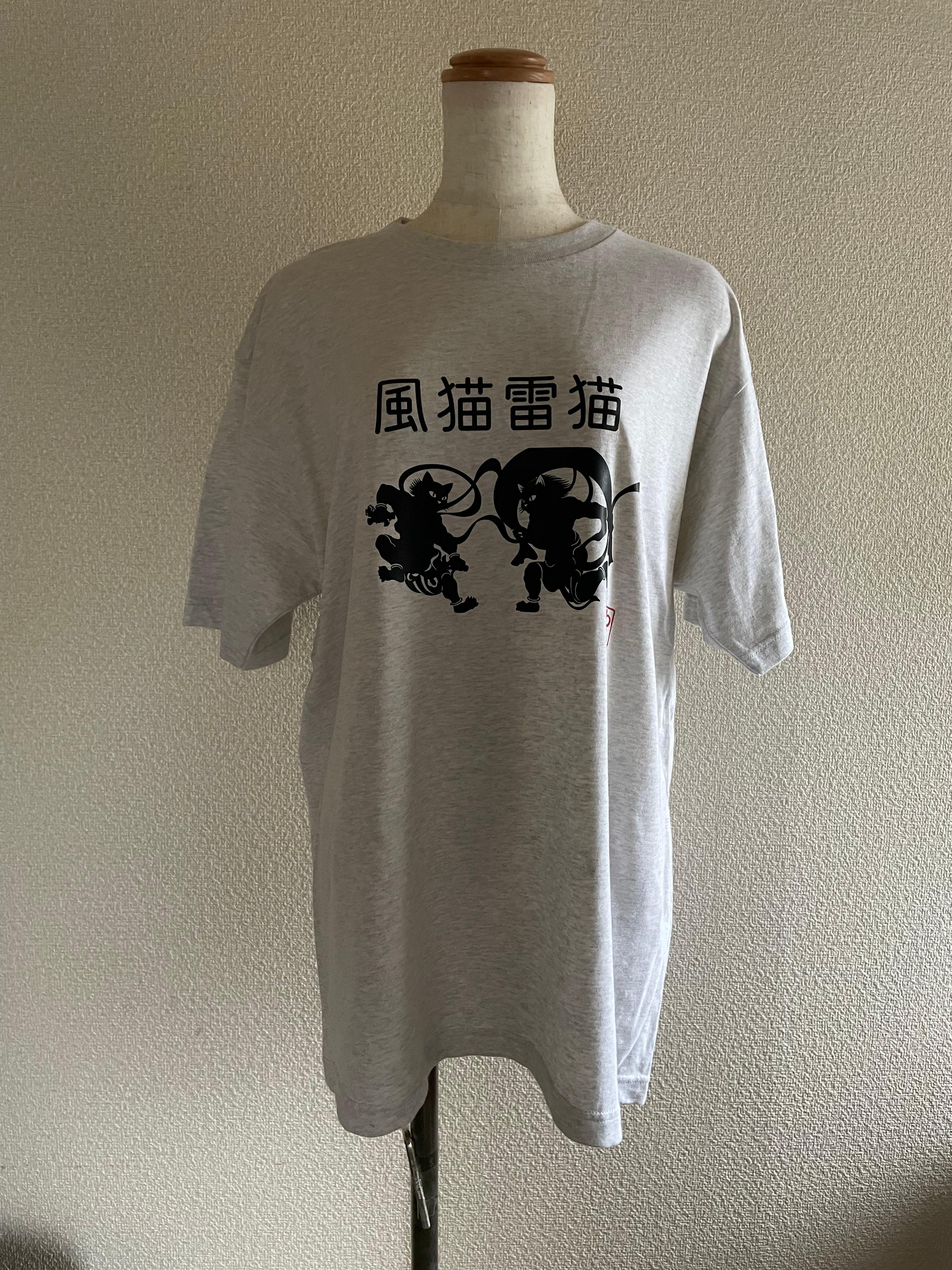 風猫雷猫 Tシャツ｜和猫アート×ユニセックスデザイン